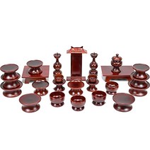 남원목기 문화재 간편 실속 오리목 제기 세트, 1세트, 제기 25p