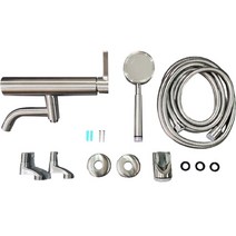 지리드 고치고 SUS304 고급 스텐 회전 샤워기 수전세트 ZD-2030, 1세트