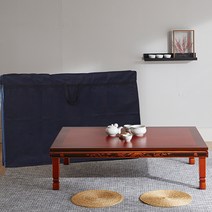 즐거운집 풍속 교자상 직교자상 120 x 80 cm + 부직포커버, 혼합 색상