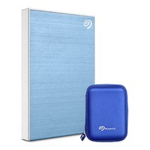 씨게이트 ONE TOUCH 외장하드 + 파우치, 1TB, 라이트블루