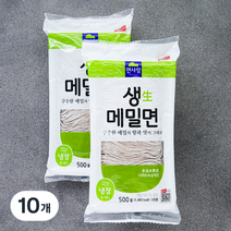 면사랑 생 메밀면, 500g, 10개