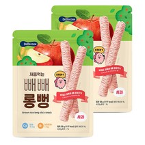 베베쿡 처음먹는 빼빼롱뻥 30g, 2개, 사과