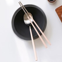 NEW 달콤 수저 세트 핑크, 1세트, 숟가락 + 젓가락