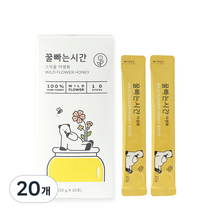 시속삼십킬로미터 꿀빠는시간 스틱꿀 야생화 박스, 20개, 12g