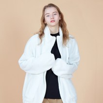 크루클린 DROP OUT 자수 오버핏 후리스 양털집업 HZL-624