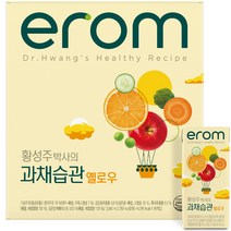이롬 황성주 과채습관 옐로우, 190ml, 16개