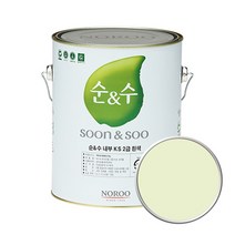 노루페인트 순앤수 KS 2급 벽지 벽면용 수성페인트 4L, 파스텔그린01 NR4101, 1개