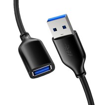 케이블타임 USB 3.0 고속 연장케이블 CA11 블랙, 1개, 2m