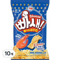 빠새 새우칩, 60g, 10개