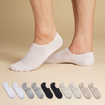 삭스팝 남성용 발등 덮는 페이크삭스 양말 10켤레