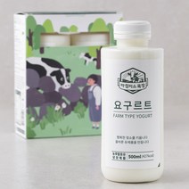 아침미소목장 요구르트, 500ml, 2개