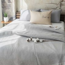 줄누비 순면 워싱 피그먼트 패드 8mm, 연그레이