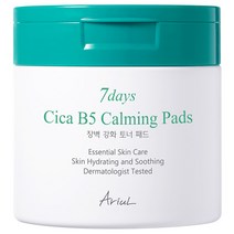 아리얼 세븐데이즈 시카 비파이브 카밍 토너 패드 100p, 100개입, 1개