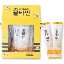 [벌꿀제주국내산] 꿀타민 청정 제주 야생화 벌꿀스틱 7호, 360g, 1개