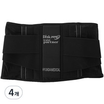 현대메디칼 디스크팡 수동식 벨트 허리보호대, 4개