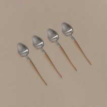 쓰임 마리벨 실버 티스푼, 탄, 4개