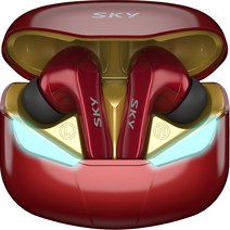스카이 핏 팬텀 블루투스 5.3 저지연 게이밍 무선 이어폰, 레드, SKY-GA-S2X
