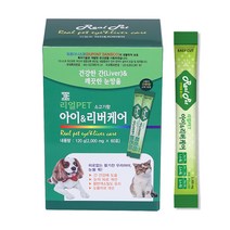 리얼펫 강아지 고양이 아이리버케어 영양제 60포, 1개, 눈건강