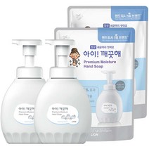 아이깨끗해 프리미엄 모이스춰 폼 핸드솝 힐링코튼 용기 450ml 2p + 리필 400ml 2p, 1700ml, 1세트
