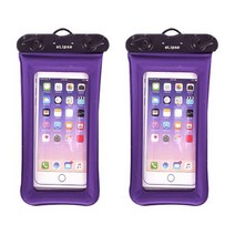 이립스 에어튜브 스마트폰 방수팩, 바이올렛, 2개
