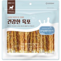굿데이 강아지 건강한 육포 우유스틱 껌 300g, 닭가슴살 + 우유 혼합맛, 1개