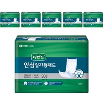 디펜드 남녀공용 안심 일자형 패드 속기저귀 성인기저귀, 20 x 53 cm, 30매, 6개