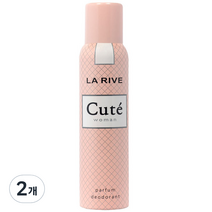 라리브 큐트 퍼퓸 데오드란트, 150ml, 2개