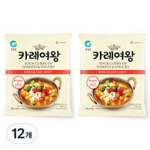 청정원 카레여왕 토마토앤요구르트, 108g, 12개