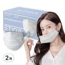 에티카 브리즈 덴탈 마스크 성인용, 30개입, 2개, 듀 화이트