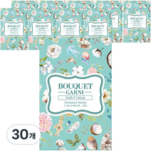 부케가르니 퍼퓸드 샤쉐 옷장방향제 소프트코튼, 2.3g, 30개