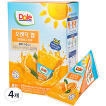돌 후룻팝 오렌지 8p, 496ml, 4개