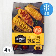 동원 퀴진 크리스피핫도그 (냉동), 400g, 4개