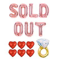 조이파티 브라이덜 샤워 파티세트, 로즈골드, 1세트