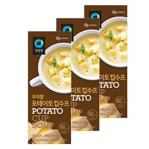 청정원 신우리쌀 포테이토컵수프, 60g, 3개