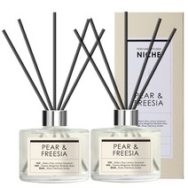 코멧 프리미엄 니치 디퓨저 200ml 2입, 페어 앤 프리지아