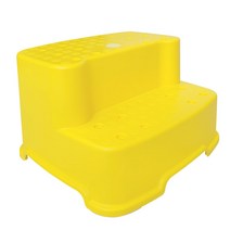 [버드시아] 논슬립 와이드 2단 디딤대, 예쁜노랑, 1개