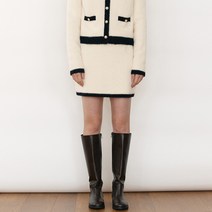 로라로라 TWEED KNIT SKIRT