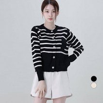 어썸어라운드 여성용 단가라 포켓 니트 가디건