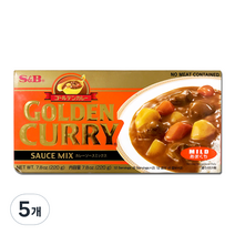 에스앤비 골든카레 순한맛, 220g, 5개