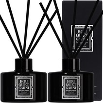 부케가르니 딥 블랙 디퓨저 200ml x 2p, 화이트머스크