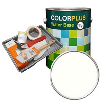 [가구친환경페인트] 노루페인트 컬러플러스 페인트 4L + 도구 세트, 1세트, 웜화이트