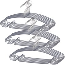 조은리빙 코팅 논슬립 원형 옷걸이, 그레이, 30개