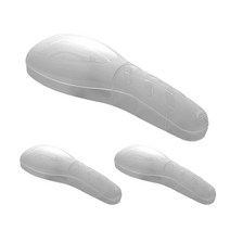 생활소담 질레트 호환 플라스틱 휴대용 남성 면도기 케이스 화이트, 3개입, 1개