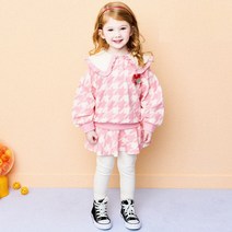 헤이미니 여아용 러블리 체크 상하복 세트