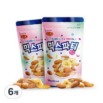 머거본 믹스파티 견과류, 180g, 6개