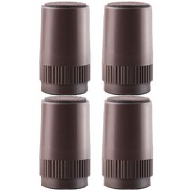 친절한마이쮸 가구다리 높이조절 발받침 100mm 4p, 다크브라운