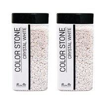 로라펫 컬러스톤 1300g, 크리스탈화이트, 2개