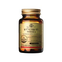 솔가 마그네슘 위드 비타민 B6, 100정, 55.56g, 1개