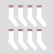 GGRN 남성용 롱롱 길이감의 캐주얼 크루삭스 장목 양말 8켤레 세트