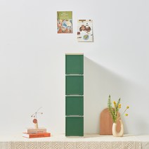 씨밀렉스 래폴드 모듈서랍장 200 슬림 4단 L, 카밍네이처 그린, 1개